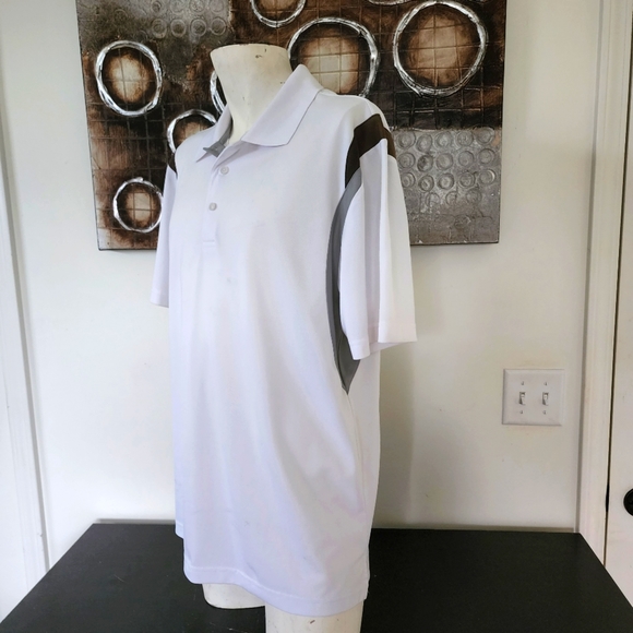 Men's PGA Tour White Polo Shirt Size XL - Picture 3 of 7